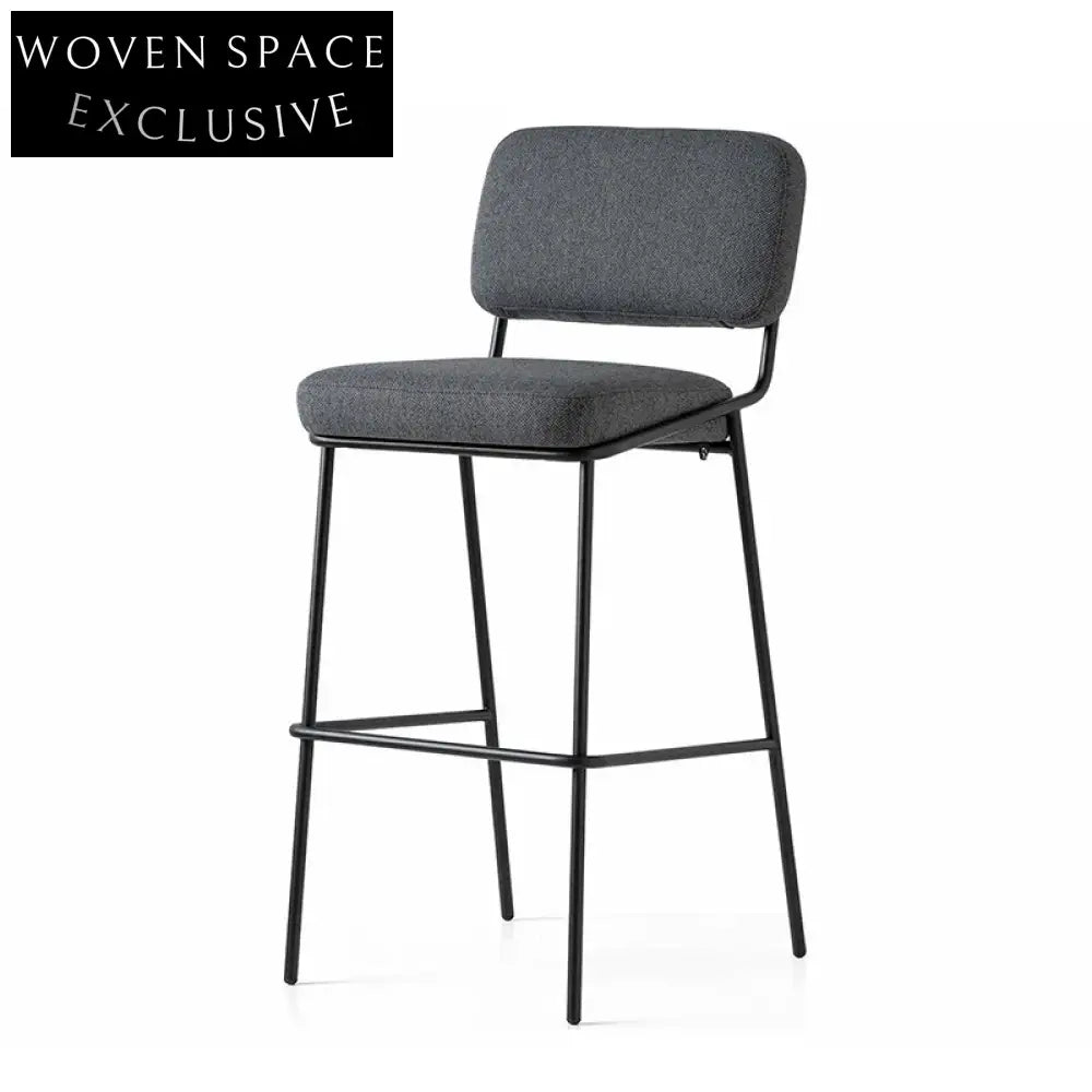 Elegant Velvet Counter Height Bar Stool with Sturdy Metal Frame