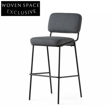 Elegant Velvet Counter Height Bar Stool with Sturdy Metal Frame