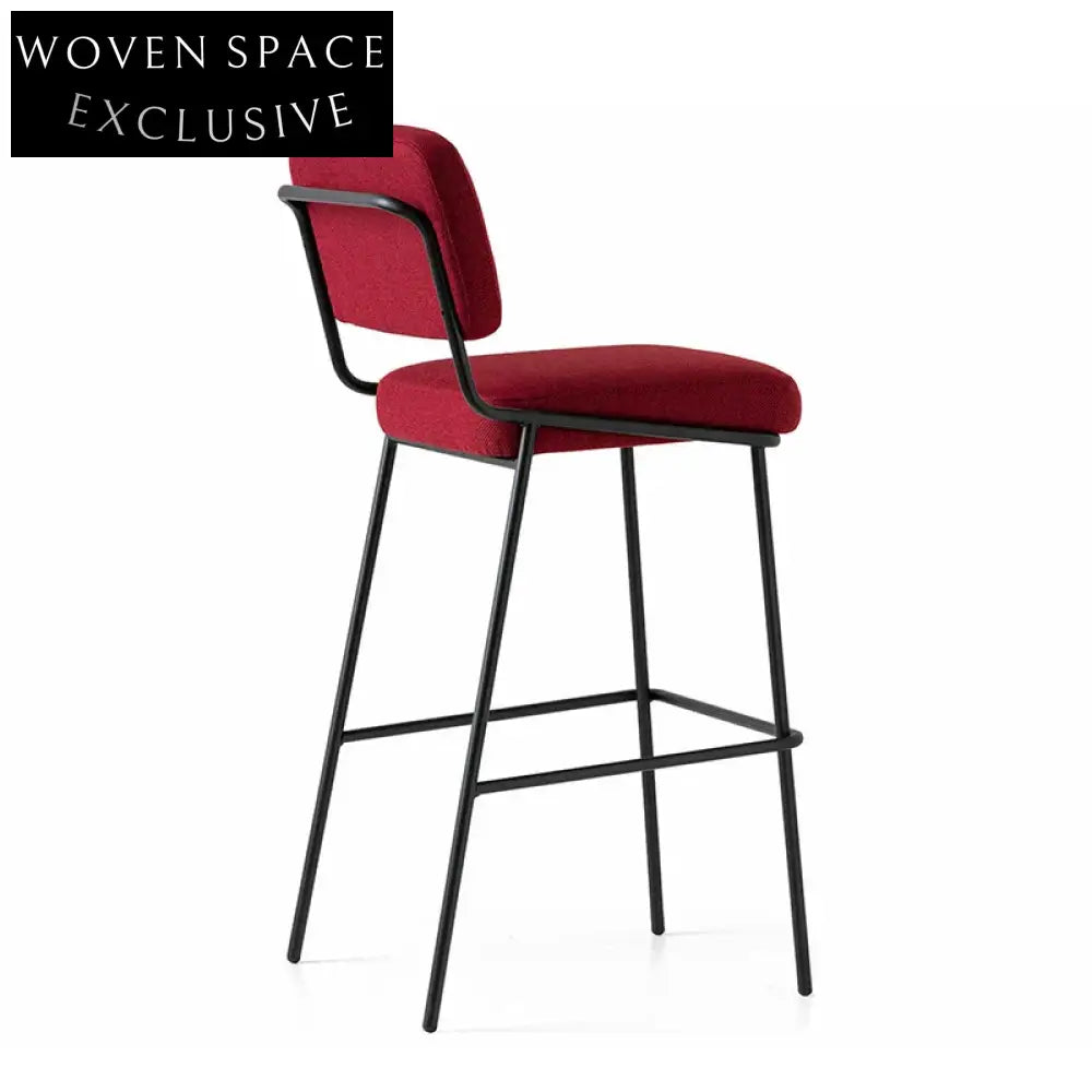 Elegant Velvet Counter Height Bar Stool with Sturdy Metal Frame