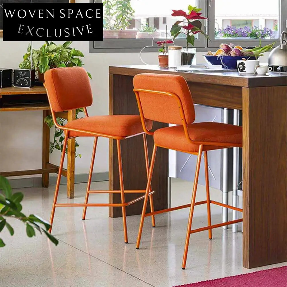 Elegant Velvet Counter Height Bar Stool with Sturdy Metal Frame