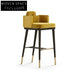 Elegant Velvet Dining Chair Gold Stainless Steel Legs Modern Restaurant Home Seating