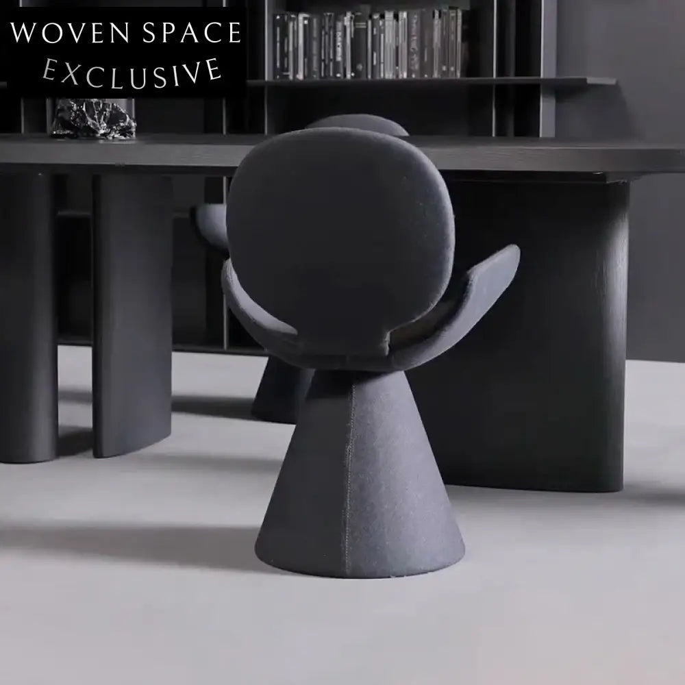 Elegant Velvet Fabric Dining Chair with Round Back and Armrests