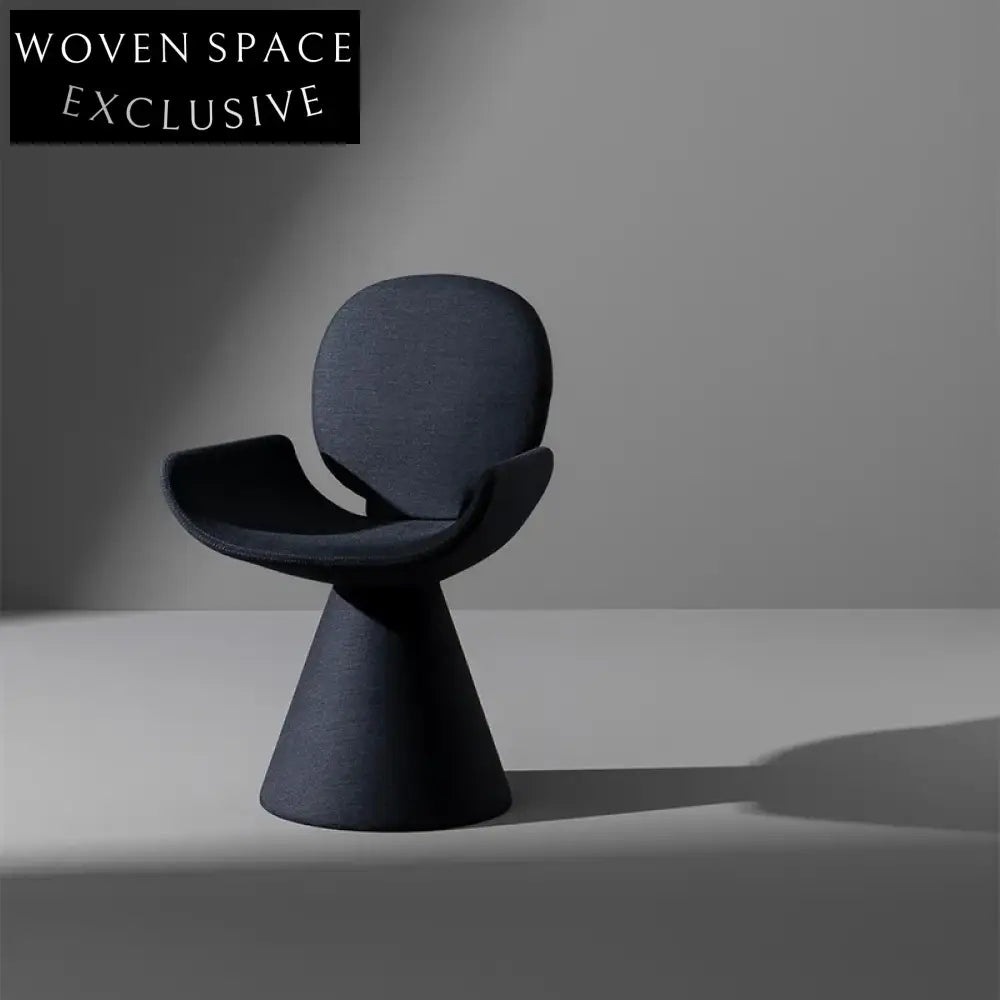 Elegant Velvet Fabric Dining Chair with Round Back and Armrests