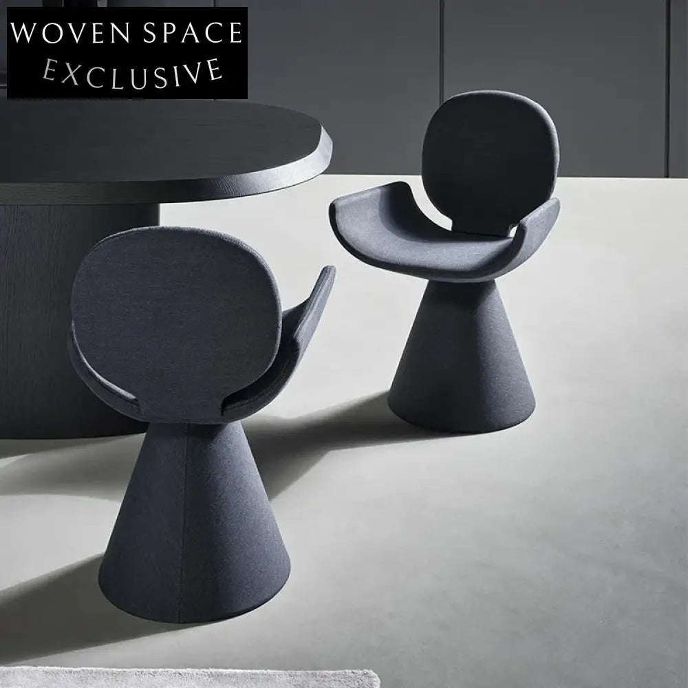 Elegant Velvet Fabric Dining Chair with Round Back and Armrests