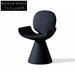 Elegant Velvet Fabric Dining Chair with Round Back and Armrests