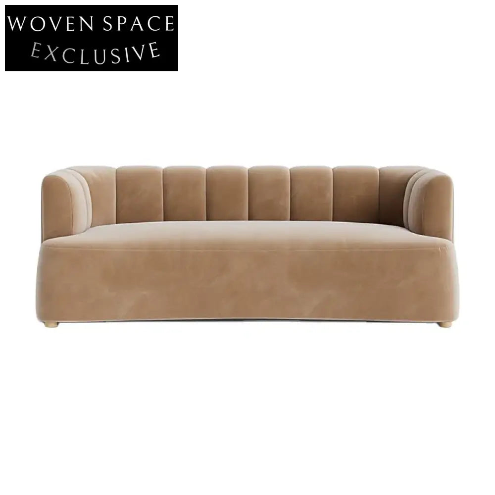 Italian Luxury Velvet Love Seat Sofa - Modern Living Room Furniture Villa Style