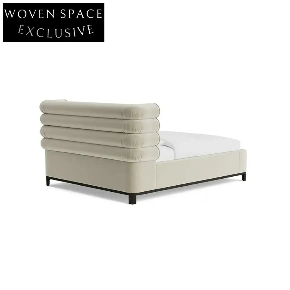 Elegant Velvet Tufted Platform Bed Frame - King & Queen Sizes