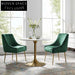 Elegant Velvet Upholstered Dining Chair with Modern Gold Legs