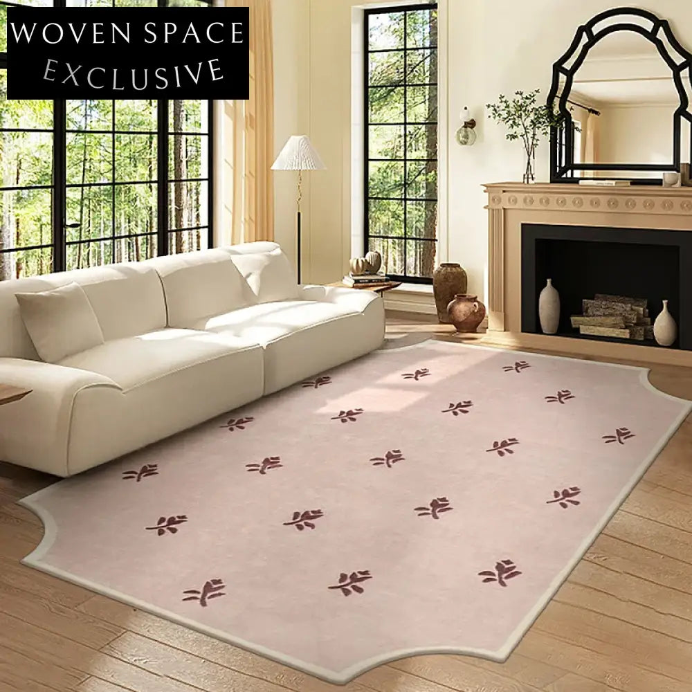 Elegant Vintage Marble Brown Geometric Area Rug for Modern Living Spaces