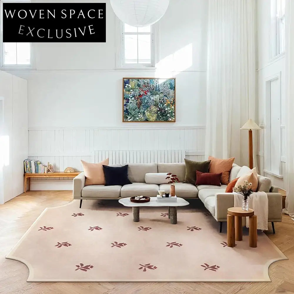 Elegant Vintage Marble Brown Geometric Area Rug for Modern Living Spaces