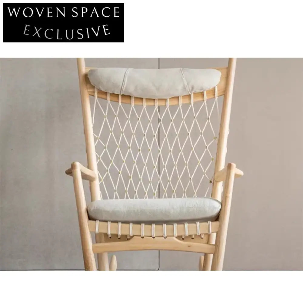 Elegant Wabi Sabi Ash Wood Eco Friendly Adjustable Dining Chair