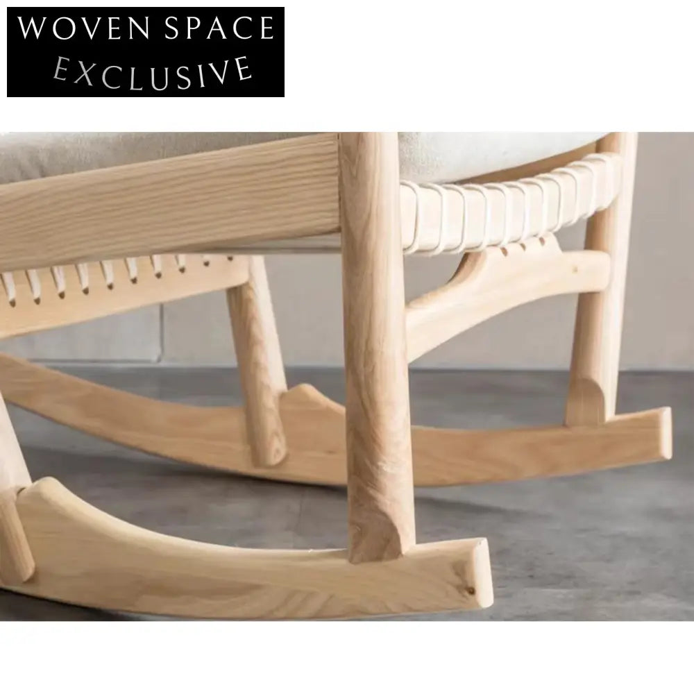 Elegant Wabi Sabi Ash Wood Eco Friendly Adjustable Dining Chair
