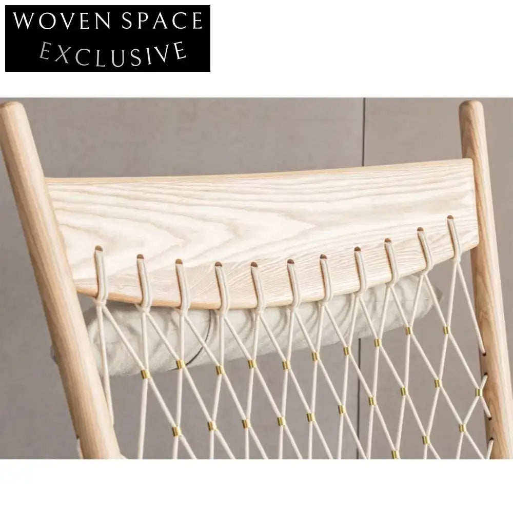 Elegant Wabi Sabi Ash Wood Eco Friendly Adjustable Dining Chair