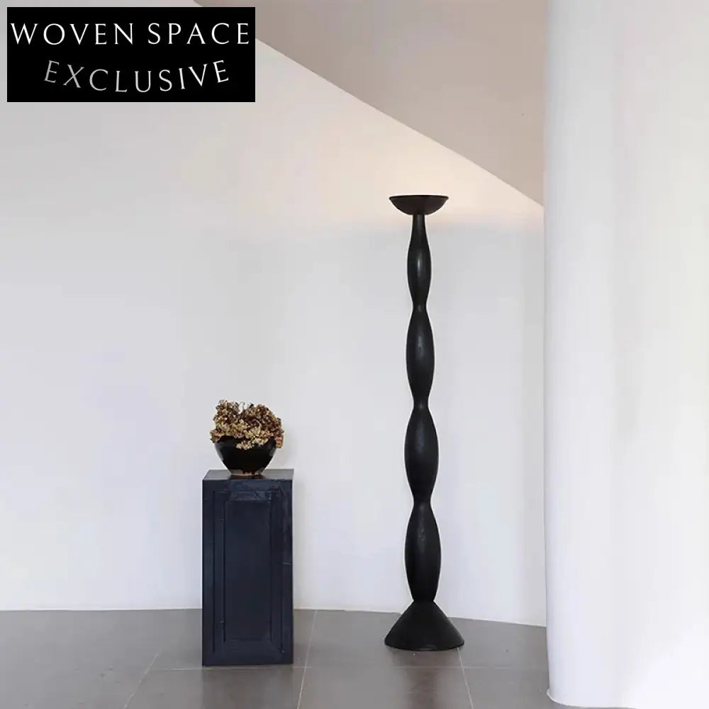 Elegant Wabi Sabi Fiberglass LED Standing Floor Lamp for Modern Homes