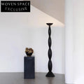 Elegant Wabi Sabi Fiberglass LED Standing Floor Lamp for Modern Homes