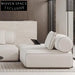 Elegant Wabi-Sabi Italian Modular Fabric Sectional Sofa Set for Modern Living Rooms