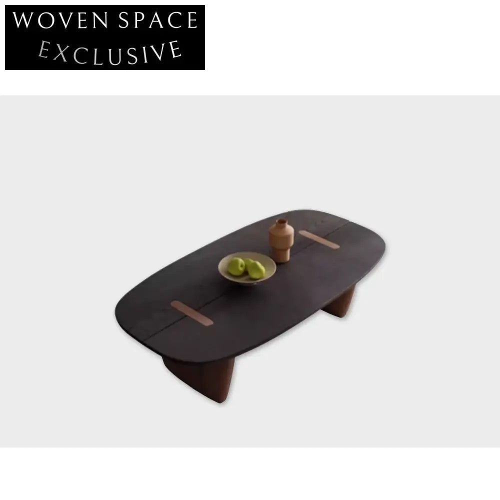 Elegant Wabi Sabi Japanese Solid Wood Handmade Living Room Coffee Table