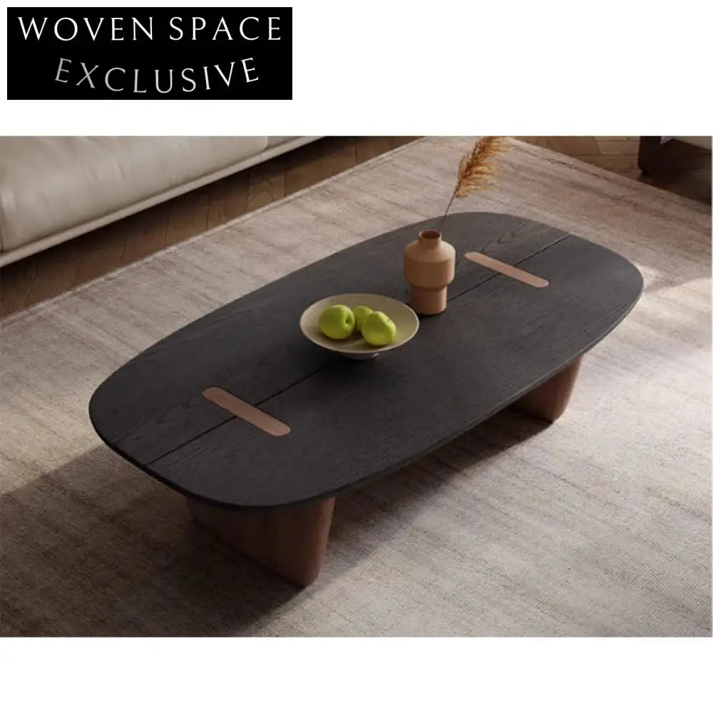 Elegant Wabi Sabi Japanese Solid Wood Handmade Living Room Coffee Table