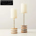 Elegant Wabi Sabi Marble Pillar Candle Holder for Modern Home Decor