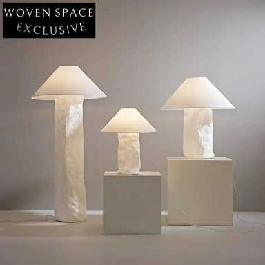Elegant Wabi Sabi Minimalist LED Floor and Table Lamps