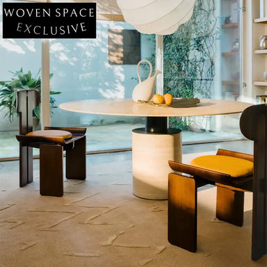 Elegant Wabi-Sabi Natural Solid Wood Durable Modern Aesthetic Dining Chair