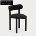 Elegant Wabi-sabi Style Fabric Upholstered Dining Room Accent Chair
