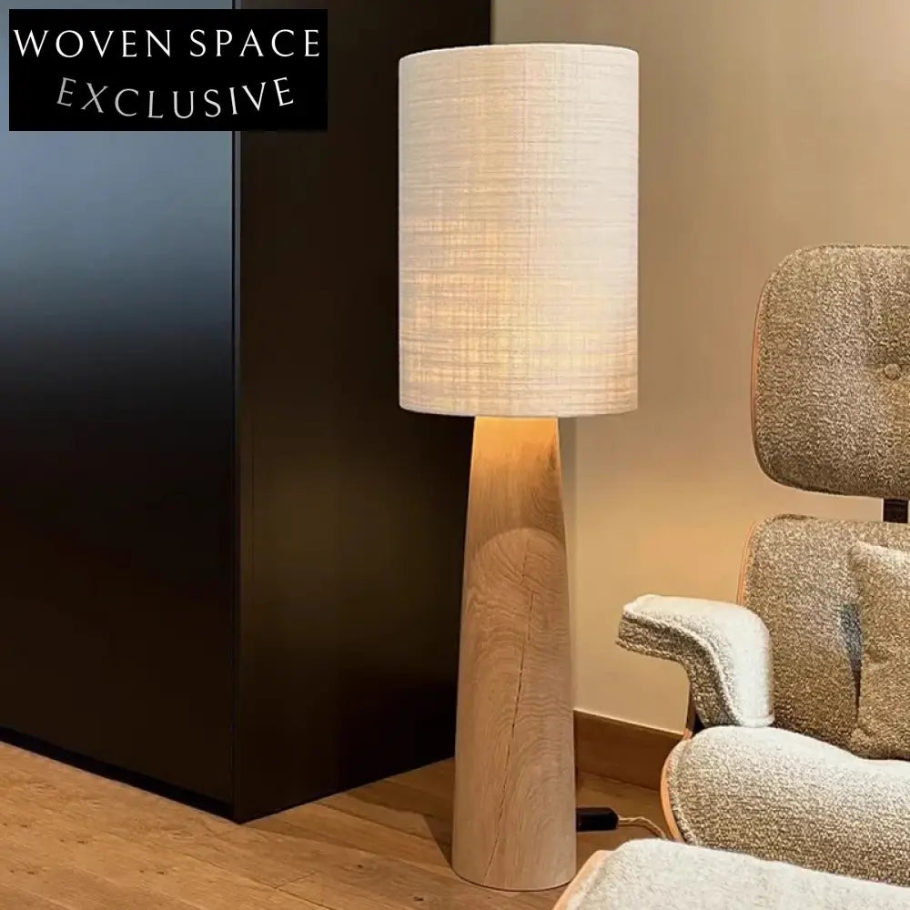 Elegant Wabisabi Modern Fabric Floor Lamp for Living Room Decor Lighting