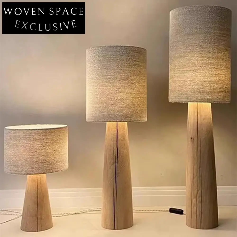 Elegant Wabisabi Modern Fabric Floor Lamp for Living Room Decor Lighting