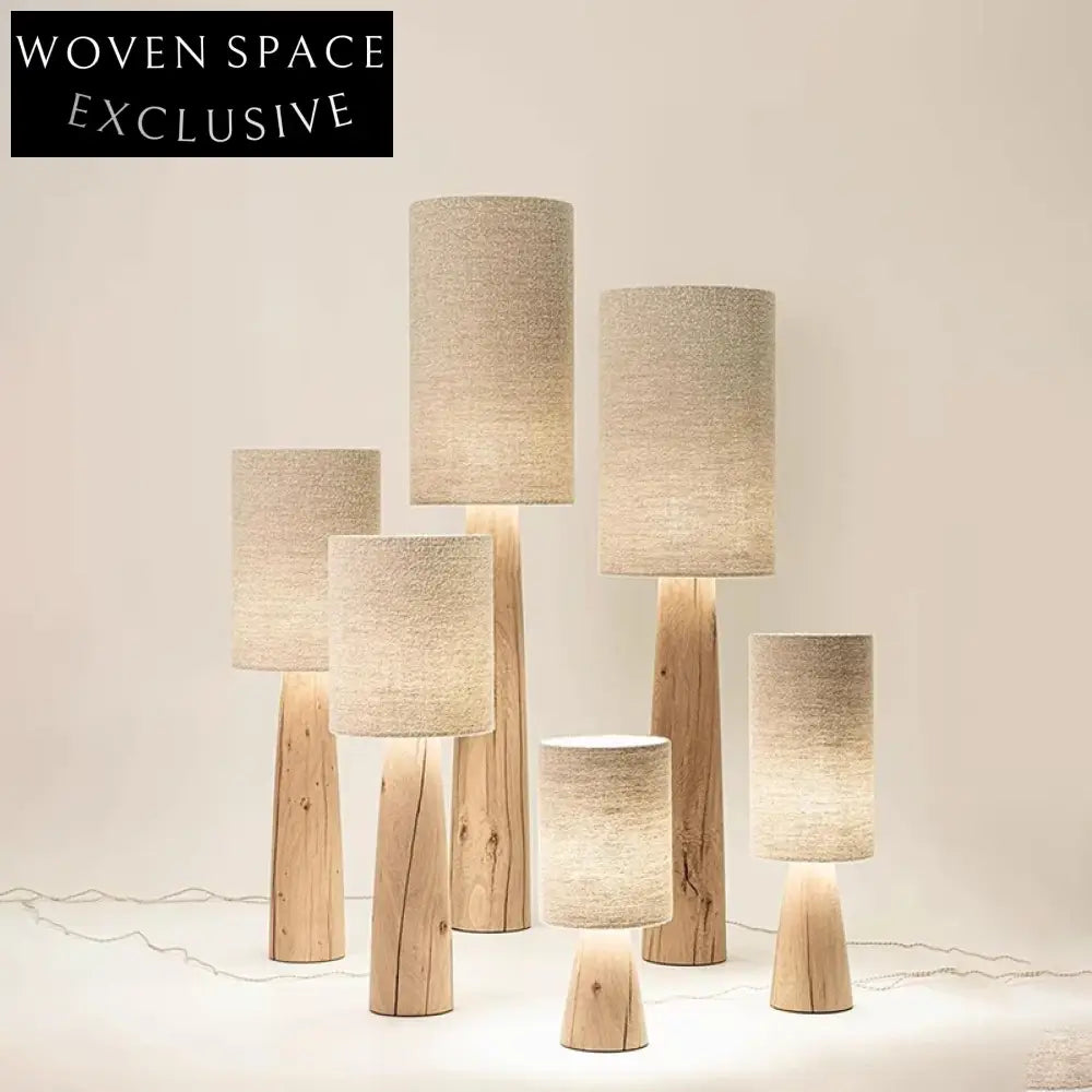 Elegant Wabisabi Modern Fabric Floor Lamp for Living Room Decor Lighting