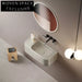 Elegant Wall Hung Natural Sand Resin Bathroom Basin Sink for Modern Homes