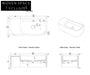 Elegant Wall Hung Natural Sand Resin Bathroom Basin Sink for Modern Homes