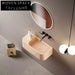 Elegant Wall Hung Natural Sand Resin Bathroom Basin Sink for Modern Homes