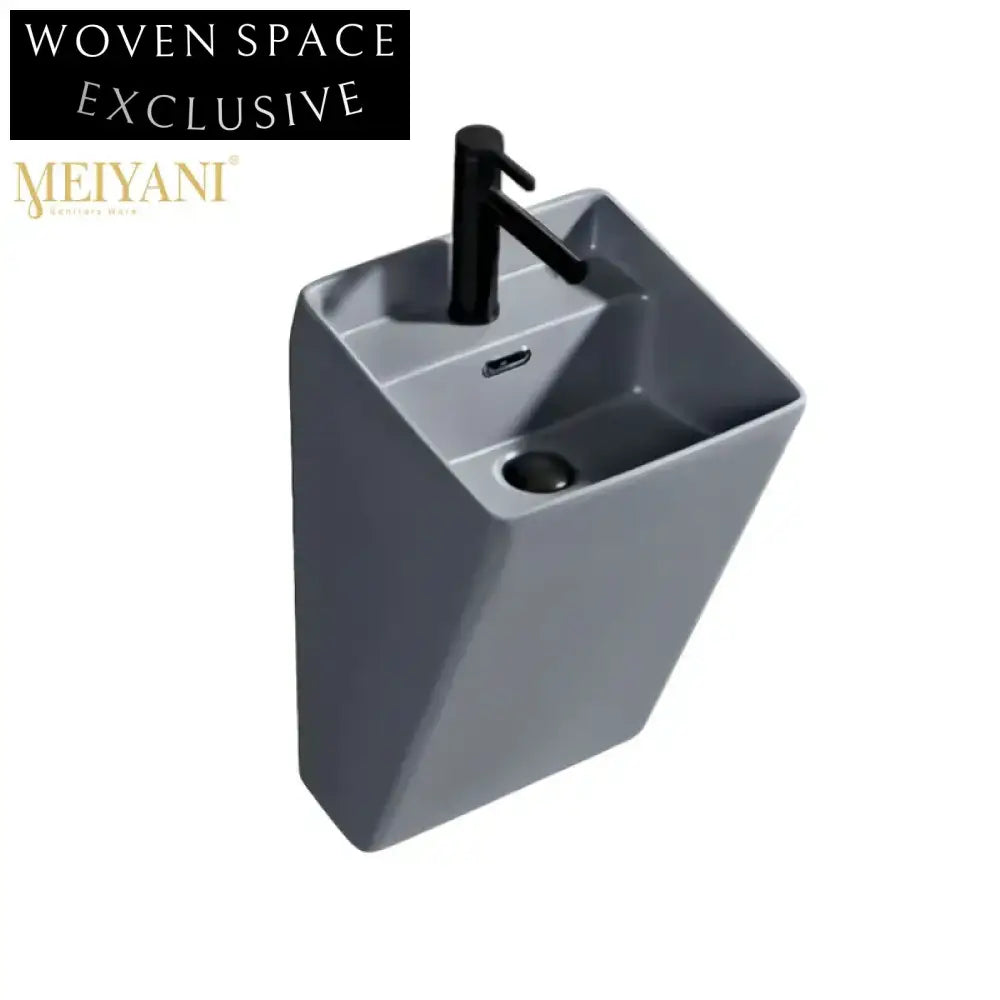 Elegant Wall-Mounted Ceramic Bathroom Vessel Sink for Modern Spaces