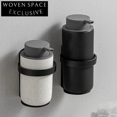 Elegant Wall Mounted Foam Soap Dispenser, Durable Black Metal Finish, Bathroom Accessory