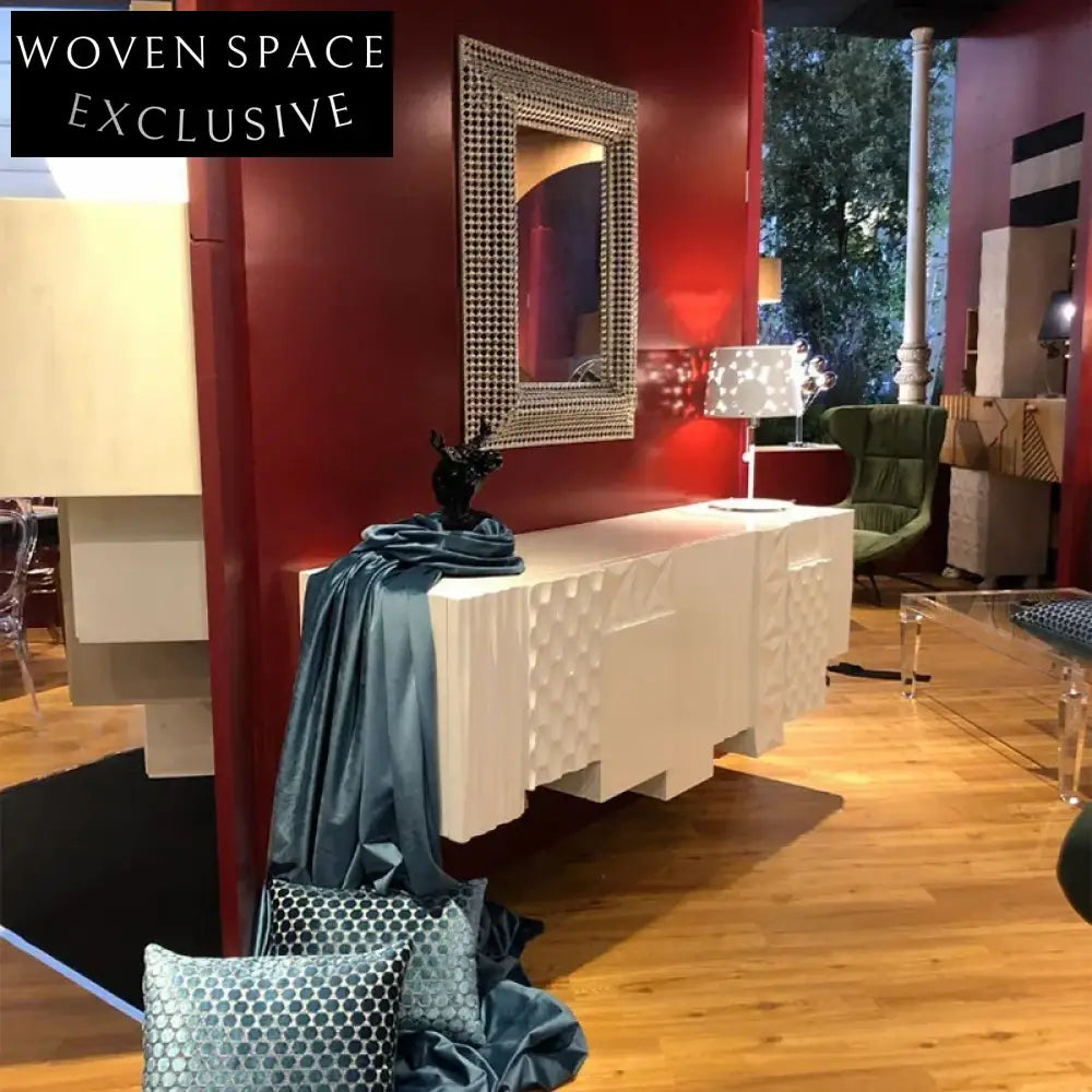 Elegant Wall-Mounted Wooden Console Cabinet for Modern Living Room Decor