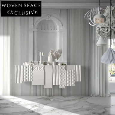 Elegant Wall-Mounted Wooden Console Cabinet for Modern Living Room Decor