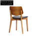 Elegant Walnut Ash Solid Wood Dining Chair for Restaurant Home Hotel