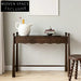 Elegant Walnut Solid Wood Console Table Retro Design | Versatile Entryway Dressing Desk