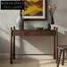 Elegant Walnut Solid Wood Console Table Retro Design | Versatile Entryway Dressing Desk