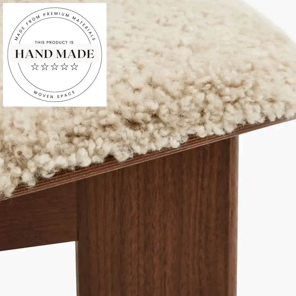 Elegant Walnut Wood Accent Chair for Modern Living Room Spaces