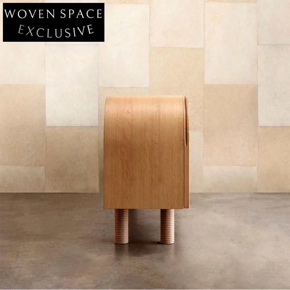 Elegant Walnut Wood Console Table with Modern Design for Living Room Storage Cabinet