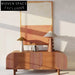 Elegant Walnut Wood Console Table with Modern Design for Living Room Storage Cabinet