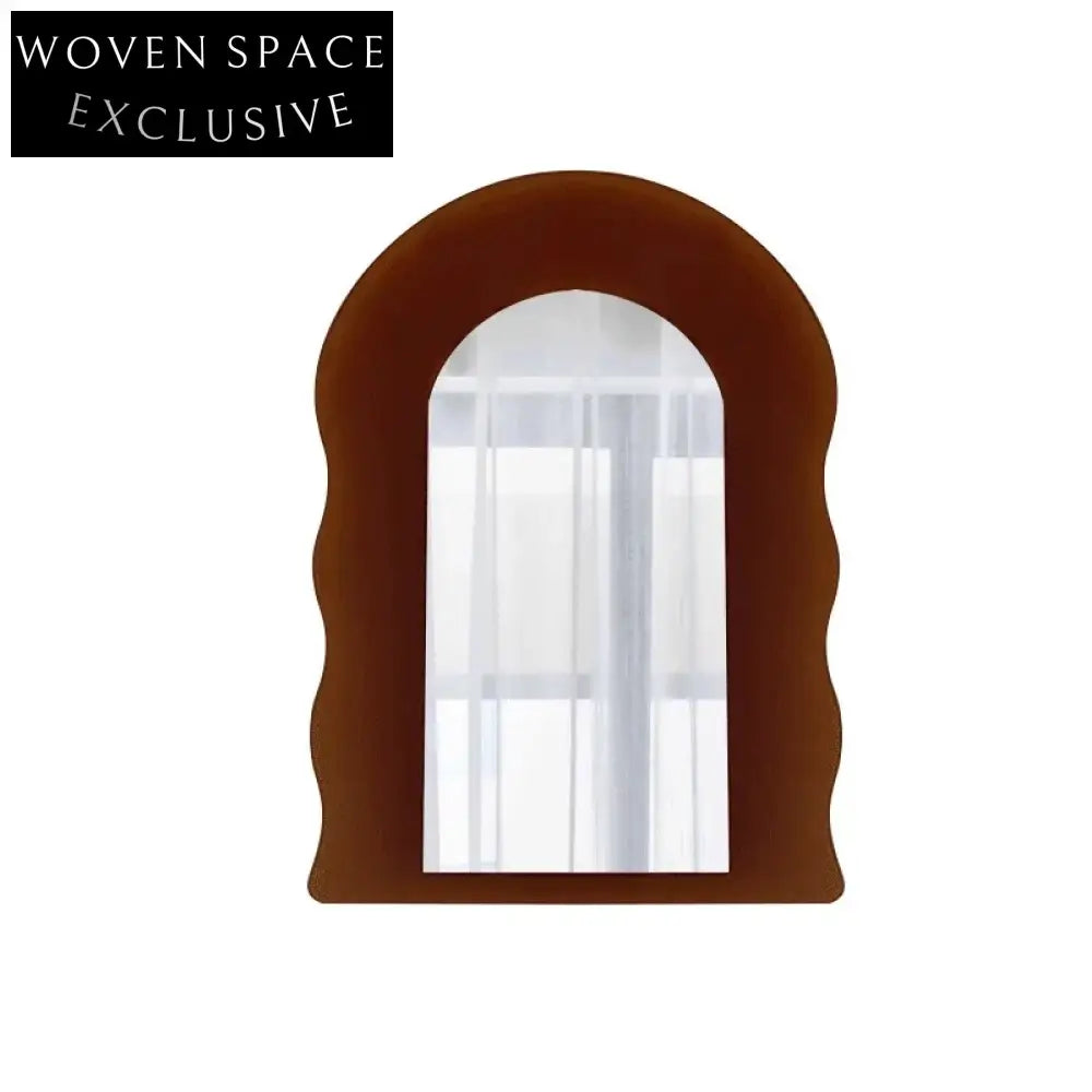 Elegant Wavy Full-Length Acrylic Dressing Mirror for Modern Home Aesthetics