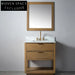 Elegant White Ceramic Basin Bathroom Vanity with Four Legs