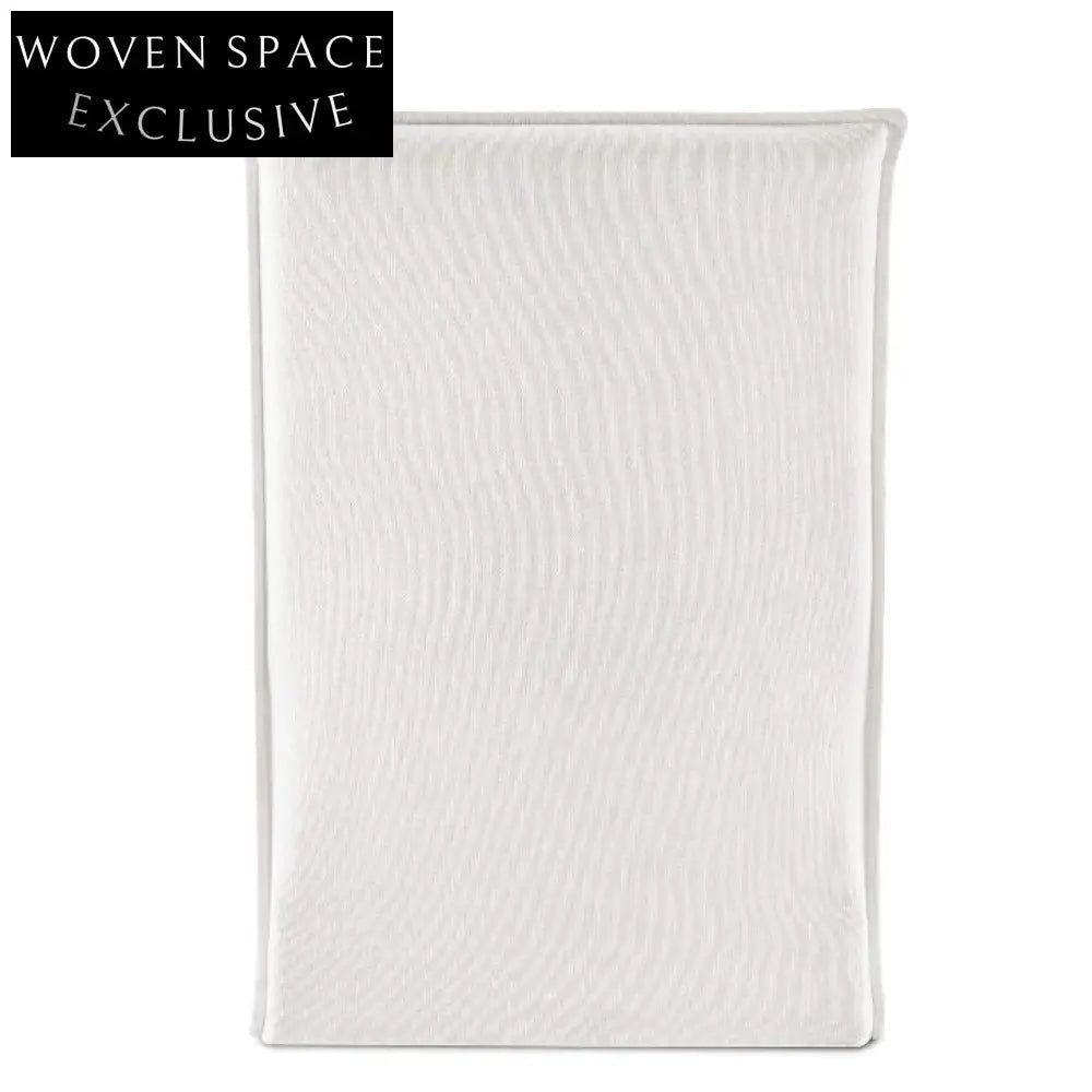 Elegant White Linen Slipcover Dining Armchair Modern Classic Wood Frame Comfort