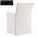 Elegant White Linen Slipcover Dining Armchair Modern Classic Wood Frame Comfort