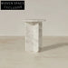 Elegant White Marble Modern Design Living Room Coffee Table & Side Table