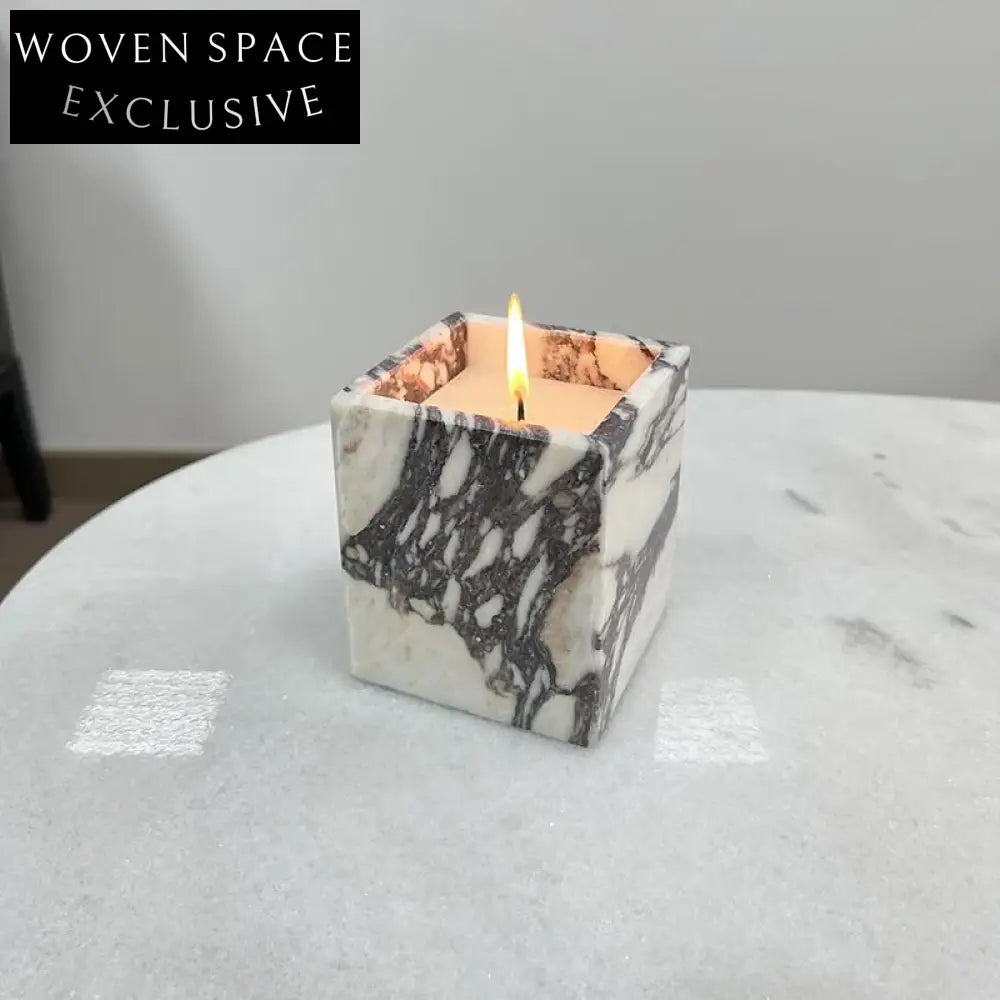 Elegant White Marble Unique Design Luxury Home Decor Candle Holder