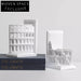 Elegant White Resin Building Design Decorative Study Office Bookends Set