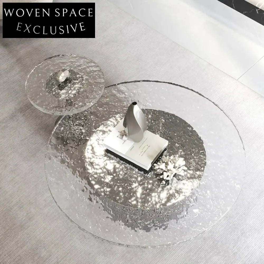 Elegant White Round Stainless Steel Coffee Table for Modern Minimalist Living Rooms